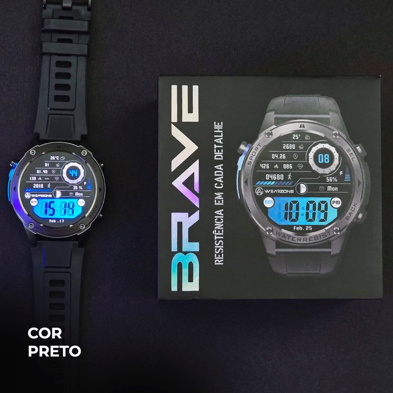 SmartWhatch Wearzone Brave  A Prova D'água
